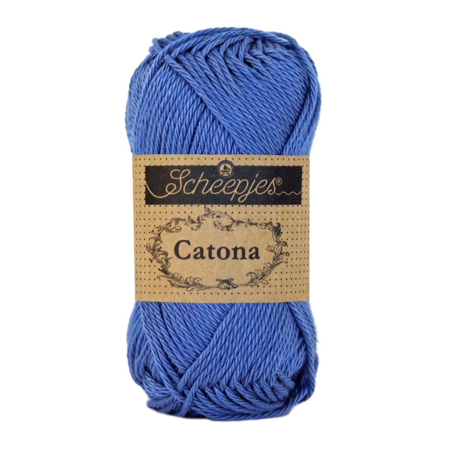 Scheepjes Catona 261 Capri Blue - kék pamut fonal