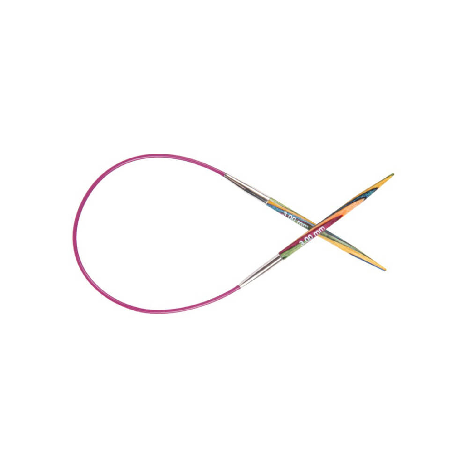 KnitPro Symfonie - nemesfa fix körkötőtű - 25cm - 2mm