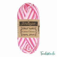 Scheepjes Catona Chroma 012 Peony - multikolor pamut fonal  - cotton yarn - 50gramm