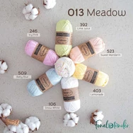 Scheepjes Catona Chroma 013 Meadow - multikolor pamut fonal  - cotton yarn - 50gramm