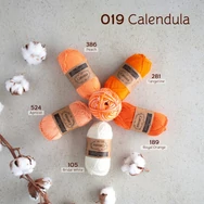 Scheepjes Catona Chroma 019 Calendula - multikolor pamut fonal  - cotton yarn - 50gramm