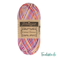 Scheepjes Catona Chroma 025 Honeysuckle - multikolor pamut fonal  - cotton yarn - 50gramm