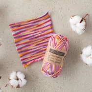 Scheepjes Catona Chroma 025 Honeysuckle - multikolor pamut fonal  - cotton yarn - 50gramm