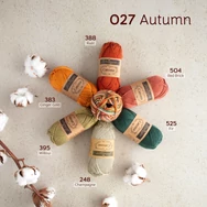 Scheepjes Catona Chroma 027 Autumn - multikolor pamut fonal  - cotton yarn - 50gramm