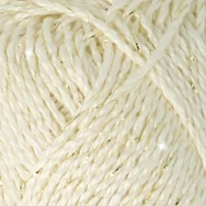 Scheepjes Catona Shine - Bridal White 105 - Gold - pamut fonal