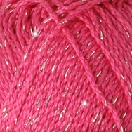 Scheepjes Catona Shine - 114 Shocking Pink - Gold - pamut fonal