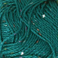 Scheepjes Catona Shine - 401 Dark Teal - Rainbow - csillogós pamut fonal
