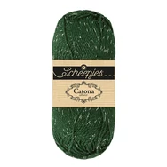 Scheepjes Catona Shine - 525 Fir - Silver - csillogós pamut fonal