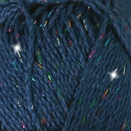Scheepjes Catona Shine - 527 Midnight Rainbow - csillogó pamut fonal