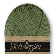 Scheepjes Catona 097 Cactus cotton yarn - meleg zöld pamut fonal