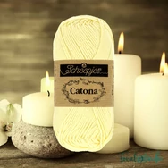 Scheepjes Catona 101 Candle Light - yellow - sárga - pamut fonal  - cotton yarn