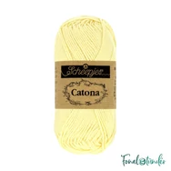Scheepjes Catona 101 Candle Light - yellow - sárga - pamut fonal  - cotton yarn