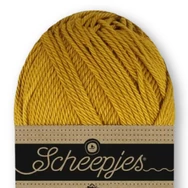 Scheepjes Catona 118 Golden Wheat cotton yarn - aranyló búzasárga pamut fonal