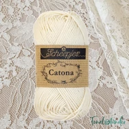 Scheepjes Catona 130 Old Lace - csipkefehér pamut fonal