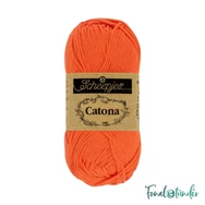Scheepjes Catona 189 Royal orange  - pamut fonal  - cotton yarn