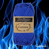 Scheepjes Catona 201 Electric Blue - kék - pamut fonal  - cotton yarn