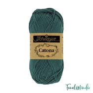 Scheepjes Catona 244 Spruce - sötét zöld - pamut fonal  - cotton yarn