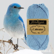 Scheepjes Catona 247 Bluebird - kék - pamut fonal  - cotton yarn