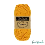 Scheepjes Catona 249 Saffron - yellow - sárga - pamut fonal  - cotton yarn
