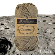 Scheepjes Catona 254 Moon Rock  - gray - szürke - pamut fonal  - cotton yarn
