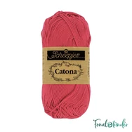 Scheepjes Catona 258 Rosewood - piros -pamut fonal  - cotton yarn