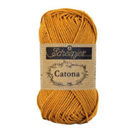 Scheepjes Catona 383 Ginger Gold - yellow - sárga - pamut fonal  - cotton yarn