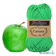 Scheepjes Catona 389 Apple Green - almazöld - pamut fonal  - cotton yarn