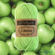 Scheepjes Catona 513 Apple Granny - almazöld - pamut fonal  - cotton yarn