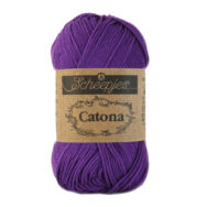 Scheepjes Catona 521 Deep Violet - purple - lila - pamut fonal  - cotton yarn