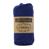 Scheepjes Catona 527 Midnight - blue - sötétkék - pamut fonal  - cotton yarn