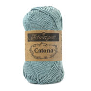 Scheepjes Catona 528 Silver Blue - gray - szürke - pamut fonal  - cotton yarn