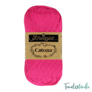 Scheepjes Catona 604 Neon Pink - neonrózsaszín pamut fonal  - cotton yarn