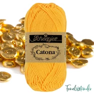 Scheepjes Catona 208 Yellow Gold - yellow - sárga - pamut fonal  - cotton yarn - 50gramm