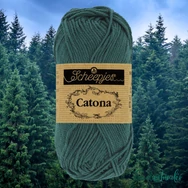 Scheepjes Catona 244 Spruce - green - fenyőzöld - pamut fonal  - cotton yarn - 50gramm
