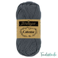 Scheepjes Catona 393 Charcoal - bluish-gray - kékesszürke - pamut fonal  - cotton yarn - 50gramm