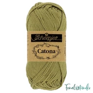 Scheepjes Catona 395 Willow - green - zöld- pamut fonal  - cotton yarn - 50gramm