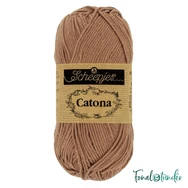 Scheepjes Catona 503 Hazelnut - mogyoróbarna - pamut fonal  - cotton yarn