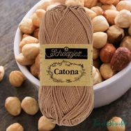 Scheepjes Catona 503 Hazelnut - mogyoróbarna - pamut fonal  - cotton yarn
