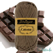 Scheepjes Catona 507 Chocolate - brown - barna - pamut fonal  - cotton yarn - 50gramm