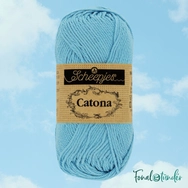 Scheepjes Catona 510 Sky Blue - kék - pamut fonal  - cotton yarn - 50gram - 02