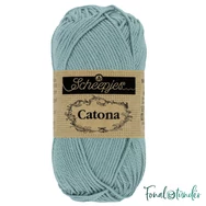Scheepjes Catona 528 Silver Blue - gray - szürke - pamut fonal  - cotton yarn - 50gramm