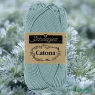 Scheepjes Catona 528 Silver Blue - gray - szürke - pamut fonal  - cotton yarn - 50gramm - kép2