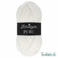 Scheepjes Peru 110 - fehér alpaca fonal - white alpaca wool yarn blend