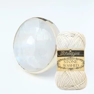 Scheepjes Stone Washed 801 Moon Stone - pamut fonal - cotton yarn