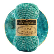 Scheepjes Stone Washed 815 Green Agate - pamut fonal - cotton yarn