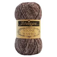 Scheepjes Stone Washed 829 Obsidian - barna pamut fonal - brown cotton yarn Scheepjes Stone Washed 829 Obsidian - barna pamut fonal - brown cotton yarn
