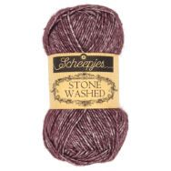 Scheepjes Stone Washed 830 Lepidolite - lila pamut fonal - purple cotton yarn