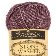 Scheepjes Stone Washed 830 Lepidolite - lila pamut fonal - purple cotton yarn