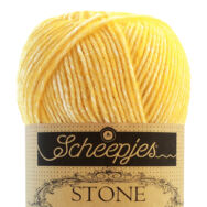 Scheepjes Stone Washed 833 Beryl - nap-sárga pamut fonal - sun-yellow cotton yarn