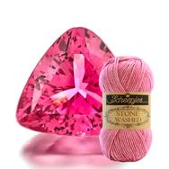 Scheepjes Stone Washed 836 Tourmaline - rózsaszín pamut fonal - pink cotton yarn Scheepjes Stone Washed 836 Tourmaline - rózsaszín pamut fonal - pink cotton yarn